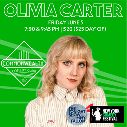 OLIVIA CARTER presented by Commonwealth Comedy Club