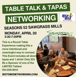 Biz To Biz Table Talk & Tapas