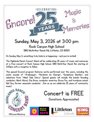 Encore! Celebrating 25 Years of Music & Memories a FREE Concert Band Concert in Highlands Ranch