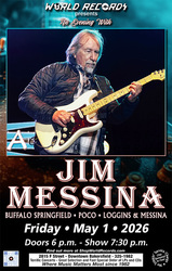 JIM MESSINA - Live and Onstage @ World Records - Friday May 1, 2026