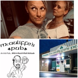 McAuliffe’s Pub 28 year anniversary Party, with Katie & Betsy