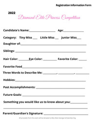 Diamond Elite Princess Pageant