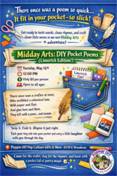 🎨 Midday Arts: DIY Pocket Poems (Limerick Edition!) @ Poppin' Off