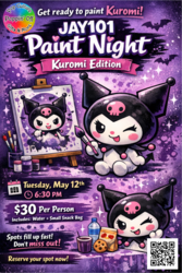 💜 JAY101 Paint Night: Kuromi Edition @ Poppin' Off 💜
