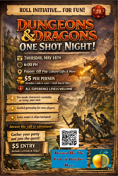 Dungeons & Dragons One Shot Night @ Poppin' Off