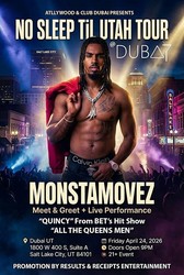 MonstaMovez Live in Utah Meet & Greet – April 24, 2026 at Dubai Utah Salt Lake City