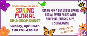 Spring Floral Sip & Shop