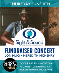 Sight & Sound Fundraiser with Jon Muq and opener Meredith McHenry