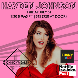 HAYDEN JOHNSON presented by Commonwealth Comedy Club