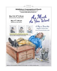 Middlebury Congregational Church to Present World Premiere of “As Much As You Want”