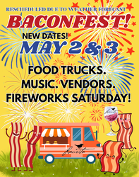 Bacon Food Truck & Music Festival May 2 & 3 at Laurita WineryI