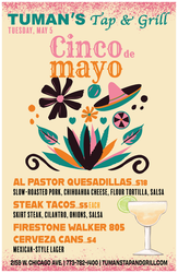 Cinco De Mayo Features at Tuman’s Tap & Grill