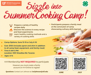 Youth Summer Cooking Camp - JUNE
