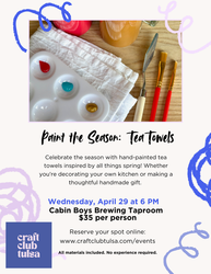 Paint the Season - Painted Tea Towels