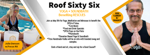 Namaste for the SPCA at Roof Sixty Six