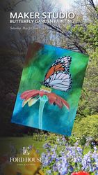 Maker Studio: Butterfly Garden Painting