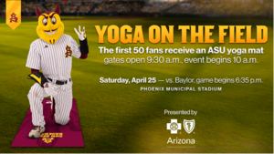 Yoga on the Field and Sun Devil Baseball Game