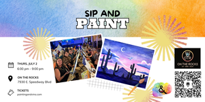 Twilight Desert Sip and Paint – Includes Drink