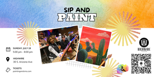 Desert Vibes Paint and Sip at HighWire