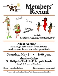 Tucson Flute Club Members' Recital and Silent Auction
