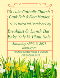 Arts and Craft Fair/Flea Market / April 3, 2027