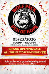 Wolf Pack Den of Hope Thrift Store Grand Opening