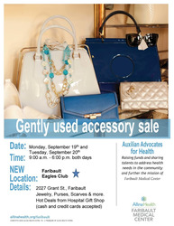 Gently Used Accessory Sale