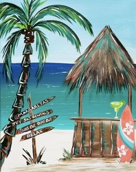 "Beach Daze" In-Studio Paint Party!