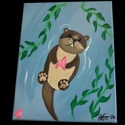 Kids Canvas Paint Night – Otterly Adorable!