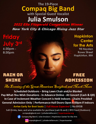 19-Pc Compaq Big Band w/ Special Guest Vocalist Julia Smulson FREE at Hopkinton Center for the Arts
