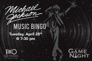 Michael Jackson Music Bingo