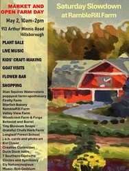 Saturday Slowdown at RambleRill Farm:  Market and Open Farm Day