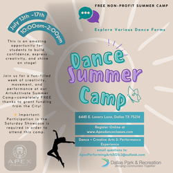 Dance Workshop & Showcase - Supported in part by the City of Dallas Office of Arts and Culture