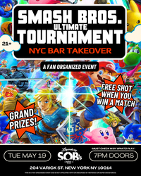 Smash Bros. Ultimate Tournament NYC Bar Takeover