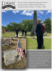 Memorial Day Flags at Elm Grove Cemetery
