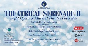 San Antonio Mastersingers present Theatrical Serenade II FREE on May 3