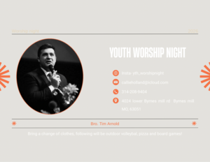 Youth worship night