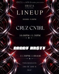 Ibiza After Dark at Ibiza Nightclub | April 30 Late Night Party in Salt Lake City