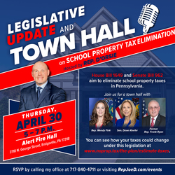School property tax elimination town hall