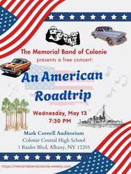 The Memorial Concert Band of Colonie presents An American Roadtrip