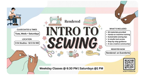 Intro to Sewing & Garment Construction by Rendered in N.W. D.C.