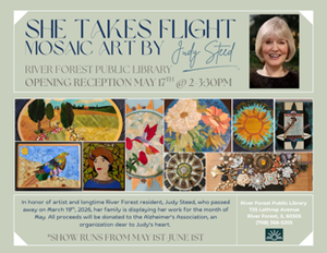 She Takes Flight: Mosaic Art by Judy Steed: Opening Reception