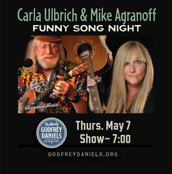 Carla Ulbrich & Mike Agranoff Co-Bill – Bring Funny Songs, Parody, Sharp Storytelling, and Big Laugh