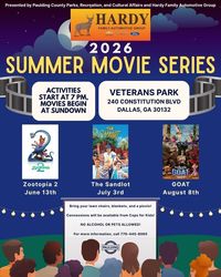 PCPRCA - Free 2026 summer movie series!