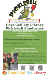 Cape Cod Toy Library PickleBall Fundraiser
