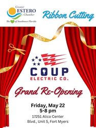 Grand Re-opening of Coup Electric Ribbon Cutting