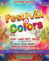COLOR UP! - D.C. Holi Festival of Colors - Sunday, May 3, 2026 - Noon to 7 p.m. - Bull Run Park