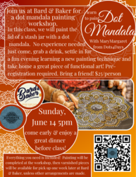 'Stash Jar' Dot Mandala Workshop w/ Dots4Days