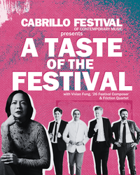 A Taste of the Festival – Cabrillo Festival 2026 Preview and Benefit
