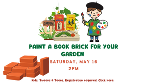 Paint a Book Brick for your Garden (Kids)